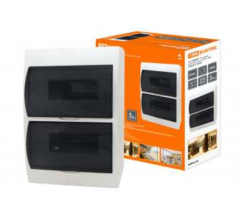 Бокс ЩРН-П-24модуля навесной пластик IP41 TDM