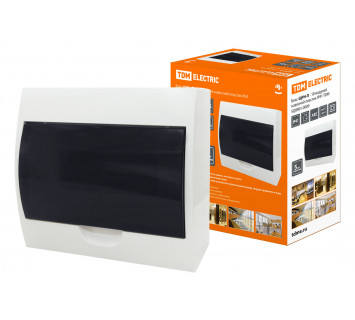 Бокс ЩРН-П-10 модулей навесной пластик IP41 TDM