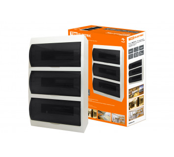 Бокс ЩРН-П-45 модулей навесной пластик IP41 TDM