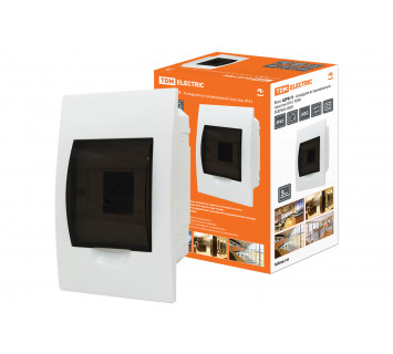 Бокс ЩРВ-П-4модуля встраиваемый пластик IP41 TDM