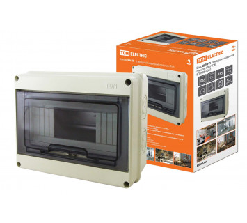 Бокс ЩРН-П-8 модулей навесной пластик IP65 TDM