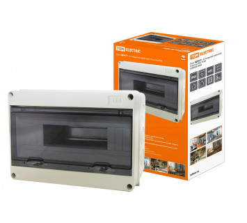 Бокс ЩРН-П-15 модулей навесной пластик IP65 TDM