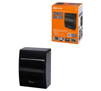 Бокс ЩРН-П-6 модулей навесной пластик IP41, Антрацит TDM