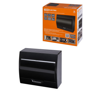 Бокс ЩРН-П-10 модулей навесной пластик IP41, Антрацит TDM