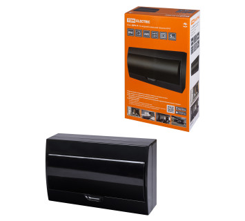 Бокс ЩРН-П-18 модулей навесной пластик IP41, Антрацит TDM