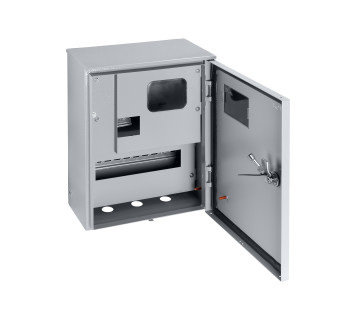 ЩУ-1ф/1-0-12 IP66 (ЩУРН-1/12 IP66) с опломбировкой счётчика (395х310х165) TDM