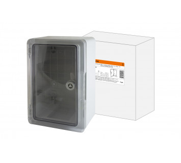 Бокс пластиковый ЩМП-0-1, прозр., крышка, ABS, IP65, -45 до +75 С, навесной, (300x200x130) TDM