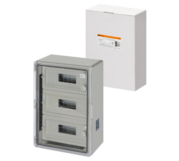 Бокс ЩРН-П-36 модулей, прозр. крышка, ABS, IP65, от -45 до +75 °С, навесной, (350х500х190) TDM