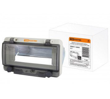 Крышка защитная для выреза в шкафу пластик 8 модулей IP67 TDM