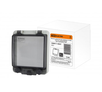 Крышка защитная для выреза в шкафу пластик 5 модулей IP67 (для приборов) TDM