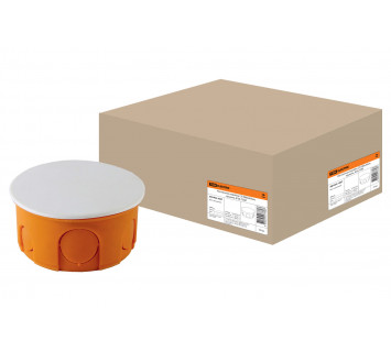 Распаячная коробка СП D80х40мм, крышка, IP20, TDM