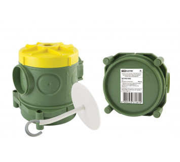 Установочная коробка СП 82х80х90,5мм, крюк для люстры, гайка, для заливки в бетон, инд. штрихкод,TDM