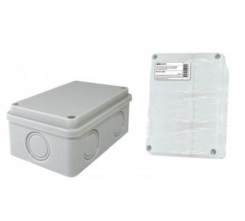 Распаячная коробка ОП 120х80х50мм, крышка, IP55, 6 вх., без гермовводов, инд. штрихкод TDM