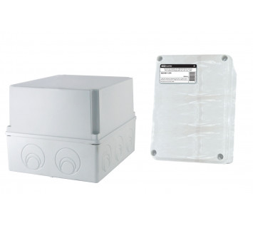 Распаячная коробка ОП 240х195х165мм, крышка, IP55, кабельные ввода d28-3 шт., d37-2 шт., TDM