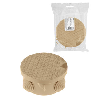 Распаячная коробка ОП D85х40мм, крышка, 