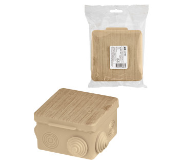 Распаячная коробка ОП 80х80х50мм, крышка, 