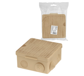 Распаячная коробка ОП 100х100х55мм, крышка, 