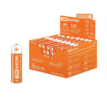 Элемент питания LR6 AA Alkaline 1,5V PAK-96 TDM