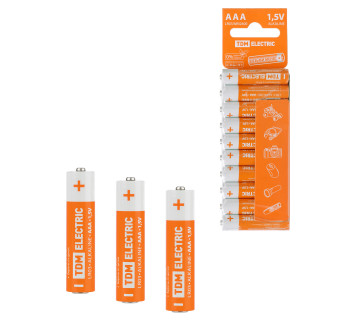 Элемент питания LR03 AAA Alkaline 1,5V SC-10 TDM