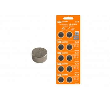 Элемент питания AG12/LR43 Alkaline 1,5V BP-10 TDM