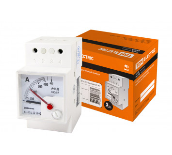 Амперметр А45Д  400/5А-1,5 (DIN-рейка) TDM