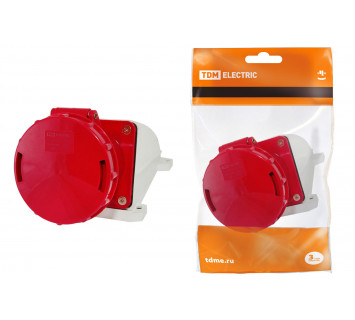 Розетка 135 стационарная 3Р+РЕ+N 63А 380В IP54 TDM