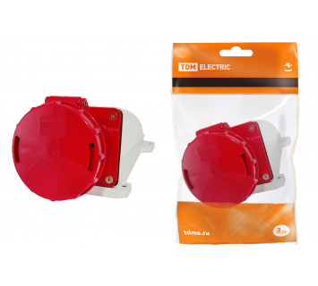 Розетка 145 стационарная 3Р+РЕ+N 125А 380В IP54 TDM