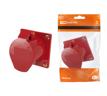 Розетка 414 скрытая 3Р+РЕ 16А 380В IP44 TDM