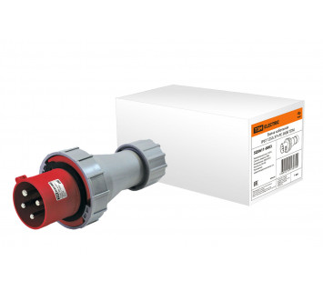Вилка кабельная IP67 125А 3Р+РЕ 380В TDM