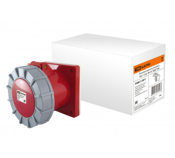 Розетка скрытой установки IP67 125А 3Р+РЕ 380В TDM