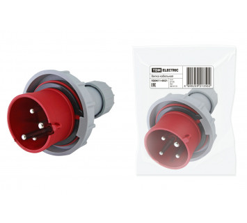 Вилка кабельная IP67 16А 3Р+РЕ 380В TDM