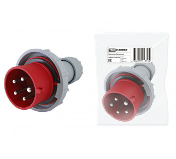 Вилка кабельная IP67 32А 3Р+РЕ+N 380В TDM