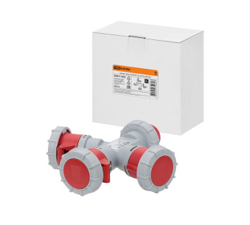 Адаптер трёхлучевой IP67 32А 3Р+PЕ 380В TDM