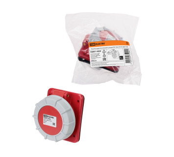 Розетка скрытой установки угловая IP67 32А 3Р+РЕ 380В TDM