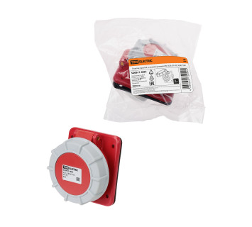 Розетка скрытой установки угловая IP67 63А 3Р+РЕ 380В TDM