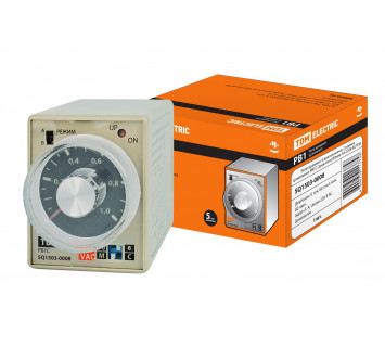 Реле времени РВ1C-2реж-6сек/60мин-5А-230В-8Ц TDM