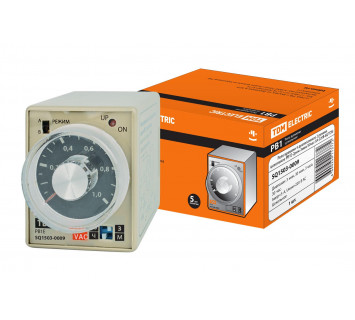 Реле времени РВ1E-2реж-3мин/30час-5А-230В-8Ц TDM