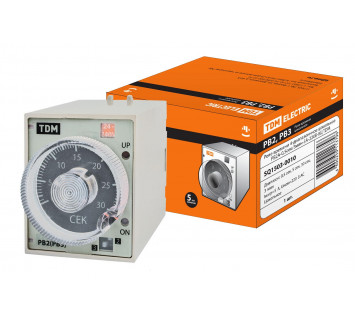 Реле времени РВ2A-0,5сек/3мин-5A-230В-8Ц TDM