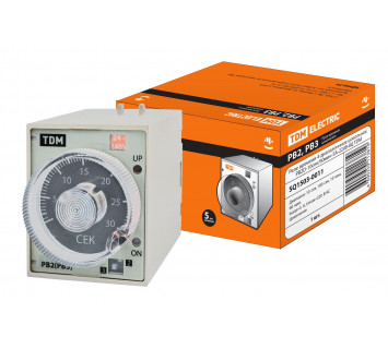 Реле времени РВ2D-10сек/60мин-5A-230В-8Ц TDM