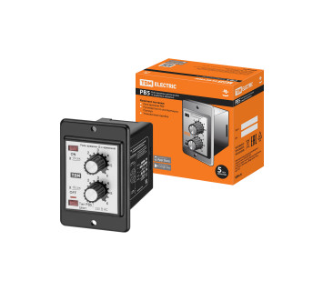 Реле времени циклическое РВ51-2Т-60х60cек-5А-230В-8Ц/Щ TDM