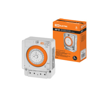 Аналоговое суточное реле АР-П-15мин/24ч-20А (монт.плоскость) TDM