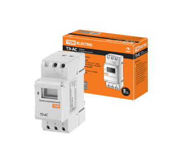 Таймер электронный ТЭ-АС-1мин/24ч-8on/off-16А-DIN (астрономический) TDM