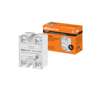 Твердотельное реле ТТР1-60А-DА, 1ф, 60А, упр: 3-32В DС, нагр: 24-380В АС TDM