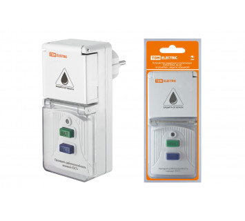 Устройство защитного отключения УЗО-Р-IP44-16-30 (в розетку с защ. крышк.) 16А 30мА IP44 TDM