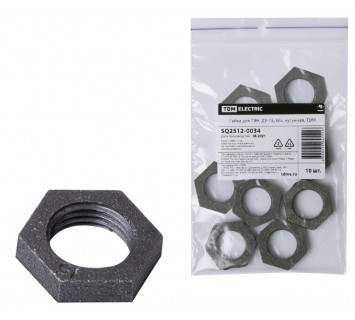 Гайка для ТЭН, ДУ-15, G?, чугунная, TDM