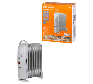 Масляный обогреватель МИНИ-7, 700 Вт, 7 секций, термостат, TDM