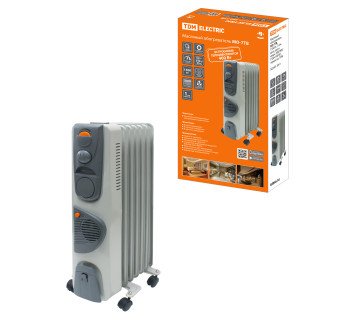 Масл. обогрев. МО-7ТВ, 1500 Вт, 7 сек, вент, регул. мощн. (600/900/1500+400 Вт), термостат, TDM