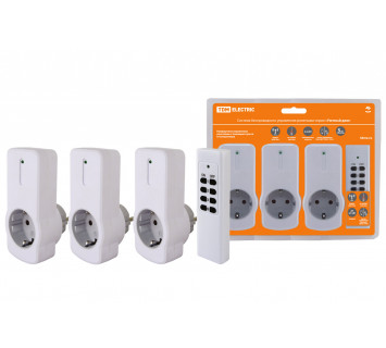 Комплект для беспроводного управления розетками ПУ3-Р1.3 (3 приемника) 