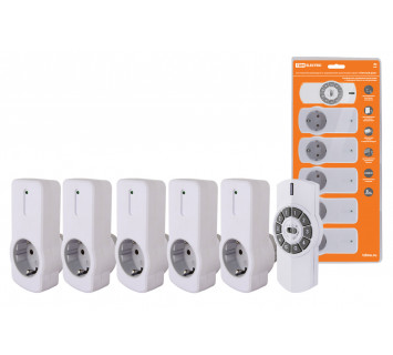 Комплект для беспроводного управления розетками ПУ4-Р1.5 (5 приемников) 