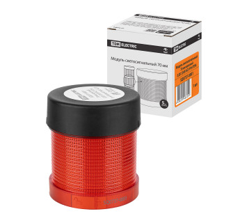 Модуль светосигнальный 70 мм красный (LED 230В AC) IP54 TDM
